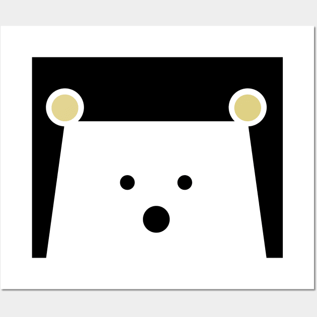Peek-a-Boo Bear, Golden Ears Wall Art by ABKS
